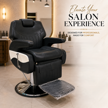 Professional Reclining Hydraulic Barber Chair with Adjustable Headrest, Premium PU Leather & Heavy-Duty Hydraulic Base | She Cosmetics®