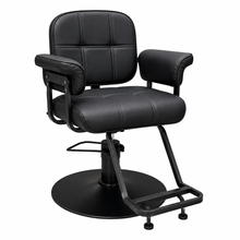 Professional Hydraulic Salon Styling Chair with Ergonomic Backrest, Thick Cushion Seat & Heavy-Duty Round Base | She Cosmetics®
