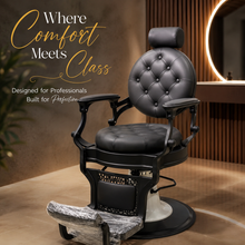 Professional Hydraulic Reclining Barber Chair with Adjustable Headrest & Footrest – Heavy Duty Salon Styling Chair | She Cosmetics®