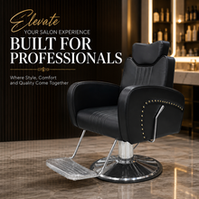 Professional Hydraulic Salon Styling Chair with PU Leather & Footrest She Cosmetics®