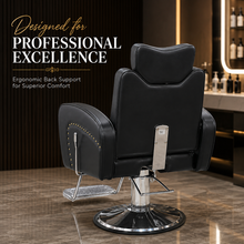 Professional Hydraulic Salon Styling Chair with PU Leather & Footrest She Cosmetics®