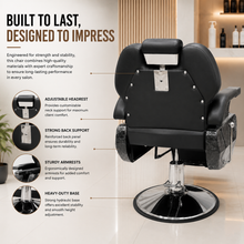 Professional Reclining Barber Chair Hydraulic Salon Styling Chair with Adjustable Headrest & Footrest | She Cosmetics®