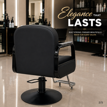 Professional Hydraulic Salon Styling Chair with Padded Armrests & Footrest | She Cosmetics®