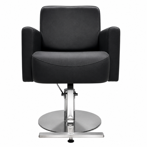 Luxury Hydraulic Salon Styling Chair with Premium PU Leather & Heavy-Duty Round Base She Cosmetics®