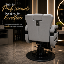 Professional Hydraulic Reclining Barber Chair with Adjustable Headrest & Convertible Bed for Salon, Spa, Facial, Tattoo & Beauty Studio | She Cosmetics®