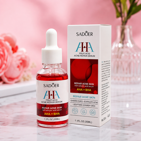 SADOER Fruit Acid Acne Repair Serum - AHA 30% + BHA 2% Peeling Solution (30ml) She Cosmetics®