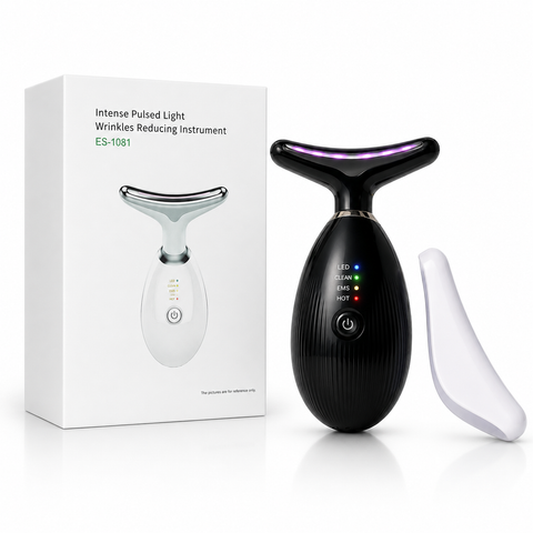 LED EMS Facial Beauty Device with Heat, Cleansing & Pulsed Light | She Cosmetics®