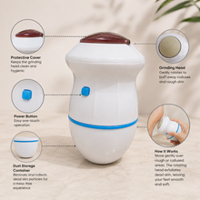 Electric Foot Callus Remover – Rechargeable Foot Grinder & Dead Skin Exfoliator | She Cosmetics®