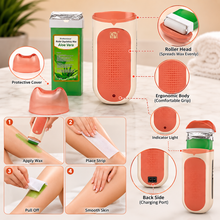 Portable Roll-On Wax Heater – Electric Depilatory Wax Warmer with Roller | She Cosmetics®