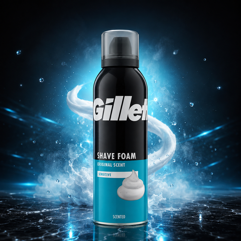 Gillette Sensitive Original Scent Shave Foam  | She Cosmetics®
