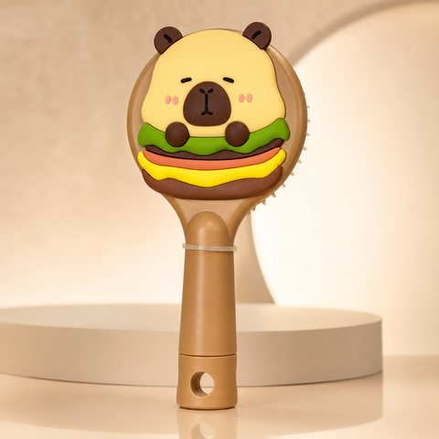 Brown Bear Burger Kids Detangling Hair Brush | She Cosmetics®
