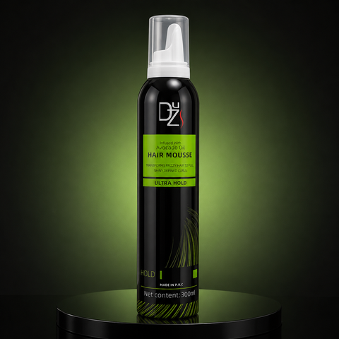 DYZ Hair Mousse Ultra Hold with Avocado Oil – Professional Styling Foam (300ml) | She Cosmetics®