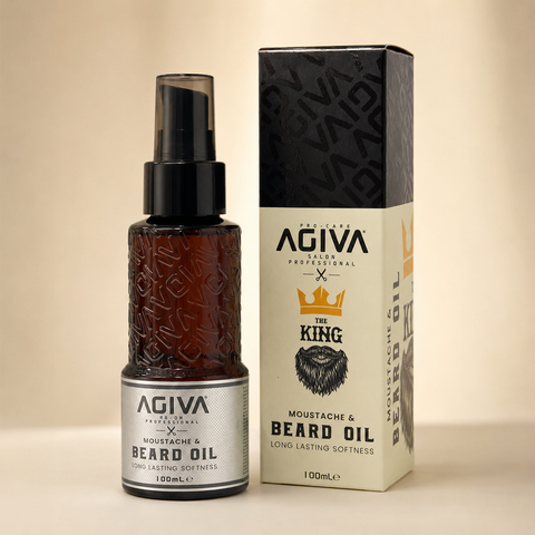 AGIVA Moustache & Beard Oil 100ml – The King – She Cosmetics®