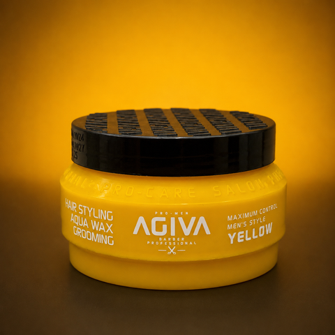 AGIVA Aqua Wax Grooming Yellow 04 Hair Styling Wax 155ml – Maximum Control | She Cosmetics®