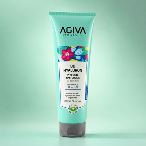 AGIVA 8D Hyaluron Pro Care Hair Cream with Niacinamide & Almond Oil 250ml | She Cosmetics®