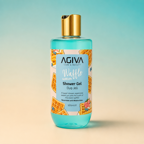 AGIVA Waffle Mandarin Nourishing & Moisturizing Shower Gel 500ml | She Cosmetics®