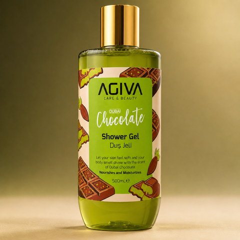 AGIVA Dubai Chocolate Nourishing & Moisturizing Shower Gel 500ml | She Cosmetics®