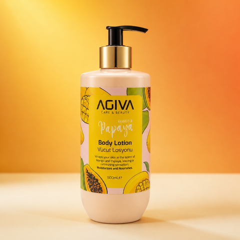 AGIVA Mango & Papaya Nourishing & Moisturizing Body Lotion 500ml | She Cosmetics®