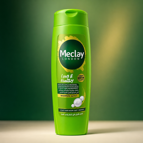 Meclay London Long & Healthy Shampoo with Zinc, Biotin & Collagen 360ml / 660ml | Hair Growth Formula | She Cosmetics®