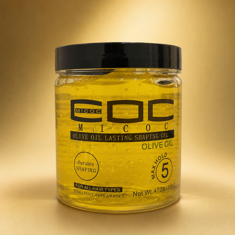 MICOC Olive Oil Lasting Shaping Hair Gel Max Hold 5 (473g) | She Cosmetics®