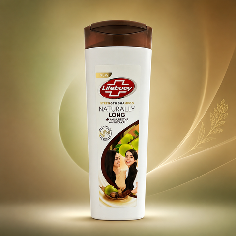 Lifebuoy Naturally Long Strength Shampoo with Amla, Reetha & Shikakai (175ml / 370ml) She Cosmetics®