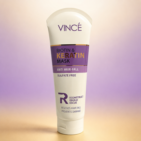 Vince Biotin & Keratin Hair Mask Sulfate Free – Anti Hair Fall Treatment | She Cosmetics®