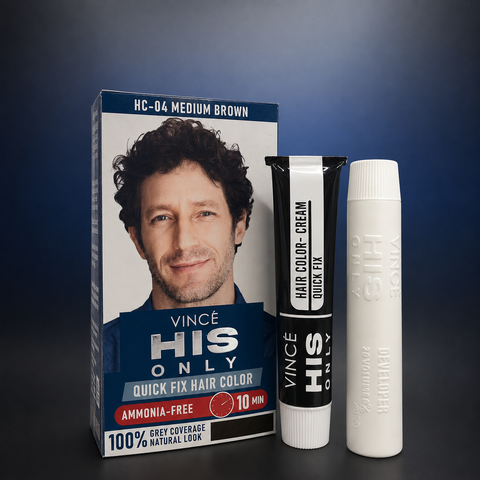 VINCÉ HIS ONLY Ammonia-Free Quick Fix Hair Color (HC-04 , HC-05 ) She Cosmetics®
