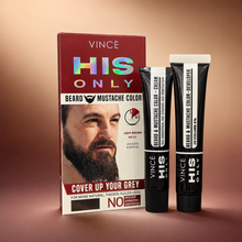 VINCÉ HIS ONLY Beard & Mustache Color (BM-02 , BM-03 , BM-04, BM-05 ) She Cosmetics®