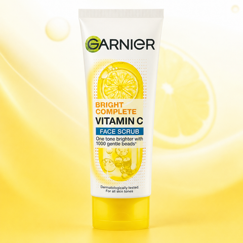 Garnier Bright Complete Vitamin C Face Scrub 100ml | She Cosmetics®