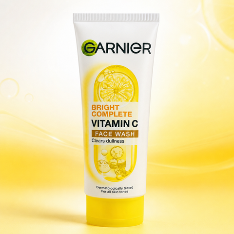 Garnier Bright Complete Vitamin C Face Wash 100ml | She Cosmetics®