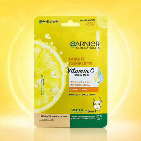 Garnier Skin Naturals Bright Complete Vitamin C Serum Mask 28g She Cosmetics®