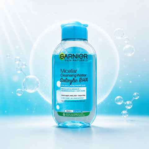 Garnier Skin Naturals Micellar Cleansing Water Salicylic BHA for Acne-Prone Skin 125ml & 400ml | She Cosmetics®