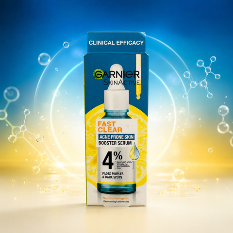 Garnier SkinActive Fast Clear 4% Acne Prone Skin Booster Serum (15ml / 30ml) | She Cosmetics®