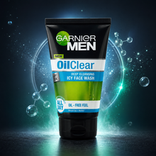 Garnier Men OilClear Deep Cleansing Icy Face Wash (50ml , 100ml) | She Cosmetics®
