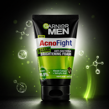 Garnier Men AcnoFight Wasabi Anti-Bacteria Brightening Foam Face Wash (50ml / 100ml) | She Cosmetics®