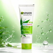 Garnier SkinActive Pure Active Neem Purifying Face Wash for Normal to Oily Skin (50ml / 100ml) | She Cosmetics®