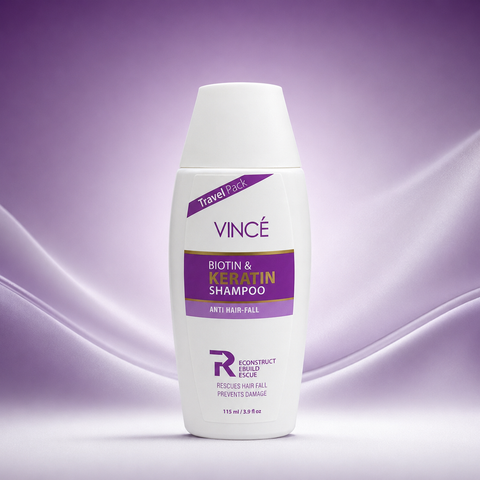 Vince Biotin & Keratin Anti Hair Fall Shampoo (115ml, 230ml) She Cosmetics®
