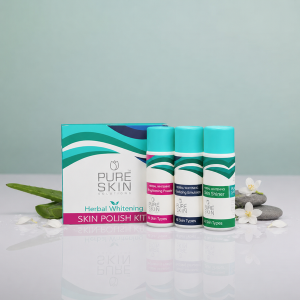 Pure Skin Herbal Whitening Skin Polish Kit Large & Small | She Cosmetics®