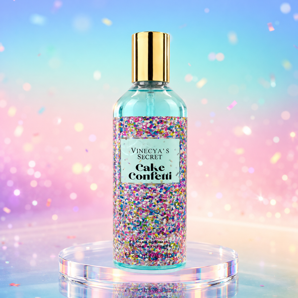 Vinecya’s Secret Cake Confetti Fragrance Mist – 250 ml | She Cosmetics®