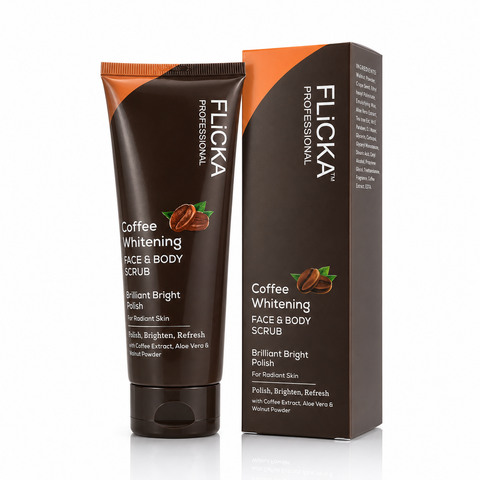 Flicka Coffee Whitening Face & Body Scrub