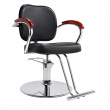 Premium Hydraulic Salon Styling Chair with Footrest – Black | She Cosmetics®