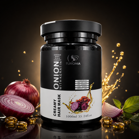 Onion with Keratin Creamy Hair Mask 1000ml | She Cosmetics®