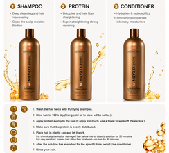 BK Keraplex Caviar Keratin 3-Step Hair Treatment - 1000ml x 3