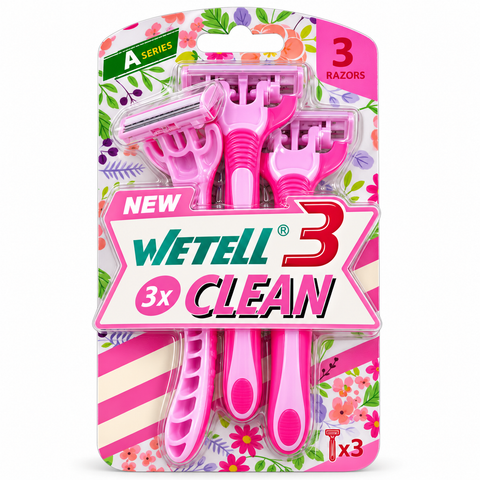 WETELL 3x Clean Disposable Razors – 3 Pack