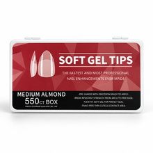 Medium Almond Soft Gel Tips 550ct