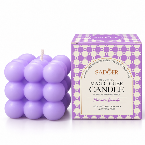 SADOER Lavender Magic Cube Candle