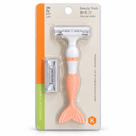 Keli Mermaid Tail Body Razor with Refill Blade