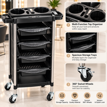 Salon Studio Professional Black Salon Trolley