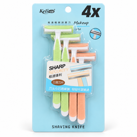 Keli 4 Piece Eyebrow Razor Set