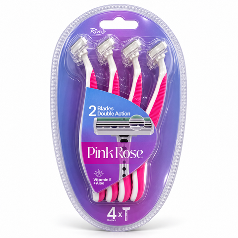 Riva Pink Rose Double Blade Razors